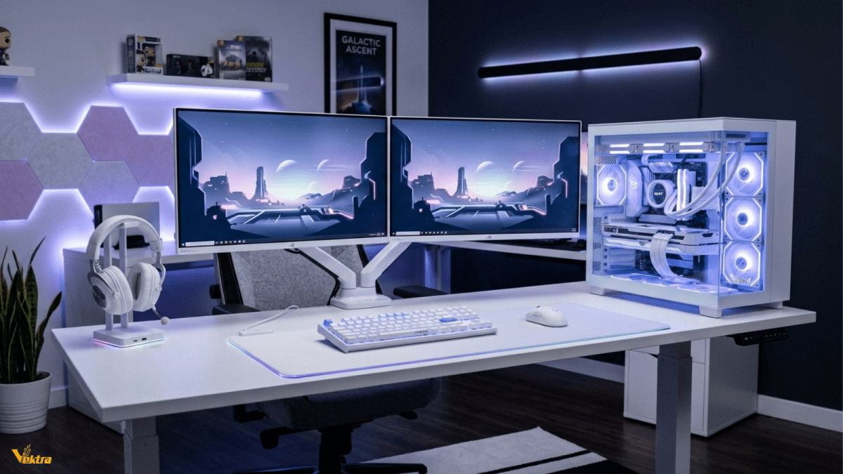 How to Build the Perfect White Gaming Setup - Vektra Computers LLC