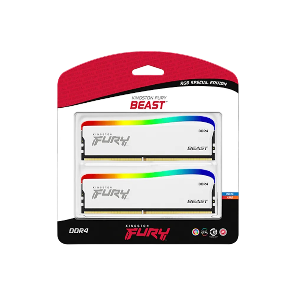 Kingston Fury Beast RGB Special Edition 16GB (8GBx2) DDR4 3200MHz Desktop Memory