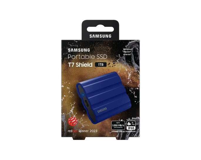 Samsung T7 Shield 1TB Portable External SSD | MU-PE1T0R/WW
