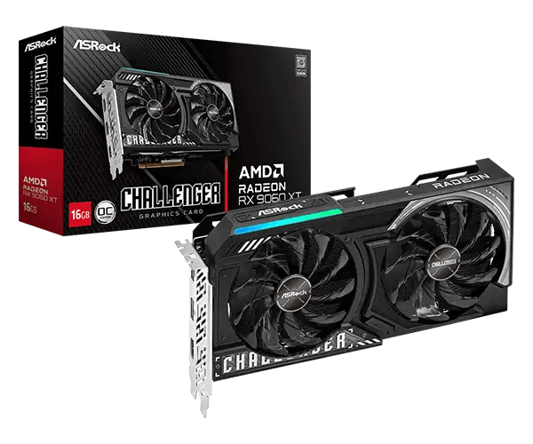 ASRock AMD Radeon™ RX 9060 XT Challenger 16GB OC Graphic Card | 90 - GA5QZZ - 00UANF - 4711581491205 - Vektra Computers LLC