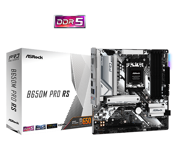 ASRock B650M Pro RS AMD Socket AM5 Motherboard | 90 - MXBLP0 - A0UAYZ - 4710483943096 - Vektra Computers LLC