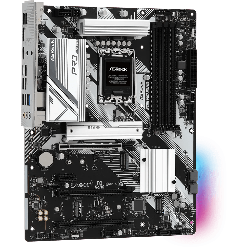 ASRock B760 Pro RS/D4 700 Series Intel Motherboard | 90 - MXBL80 - A0UAYZ | - Vektra Computers LLC