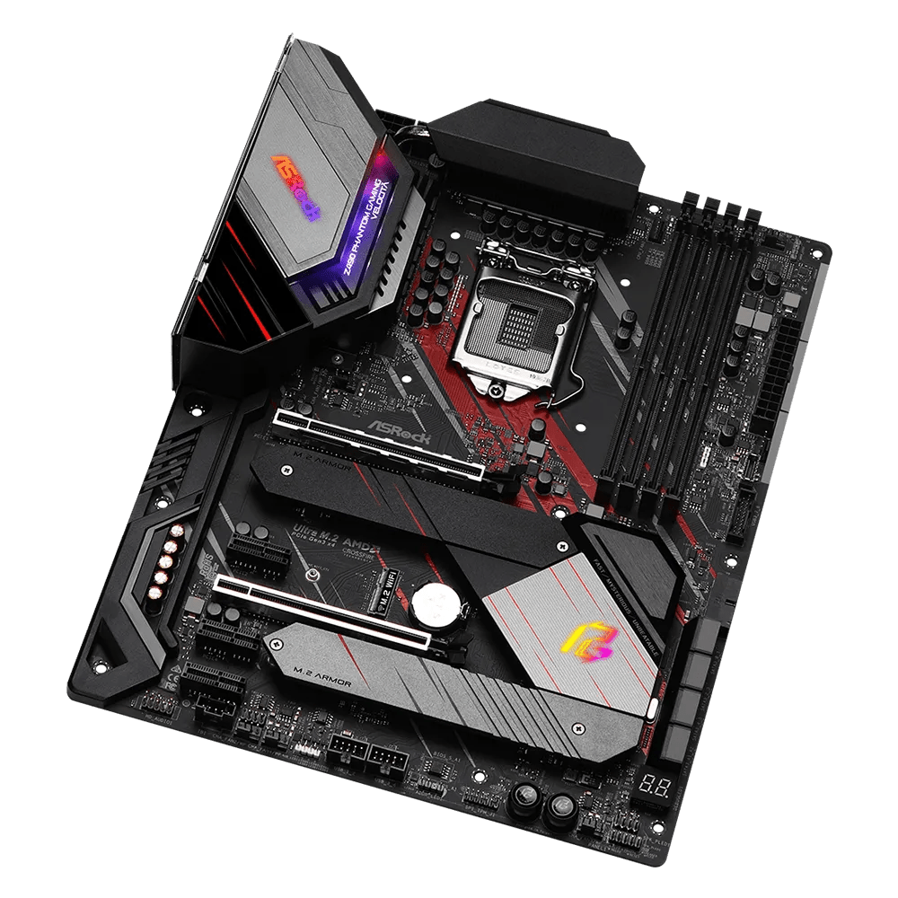 ASRock Z490 PG Velocita Intel 400 Series ATX Motherboard | 90-MXBBT0-A0UAYZ | Motherboard ASRock