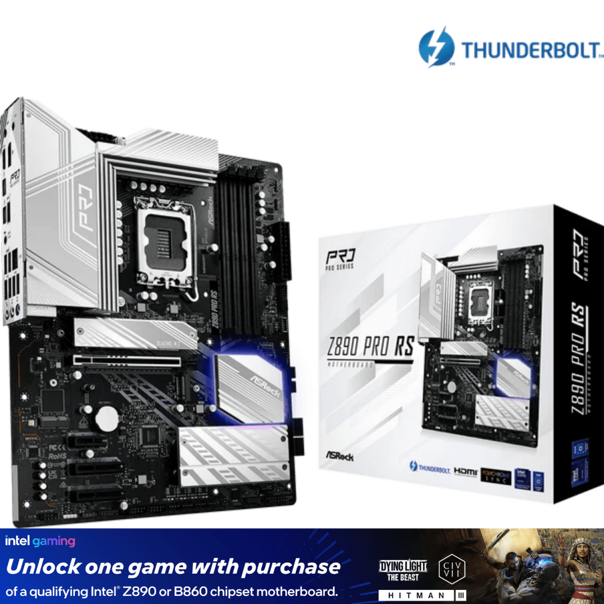 ASRock Z890 Pro RS | Core Ultra 2 mATX Motherboard - 4710483947452 - Vektra Computers LLC