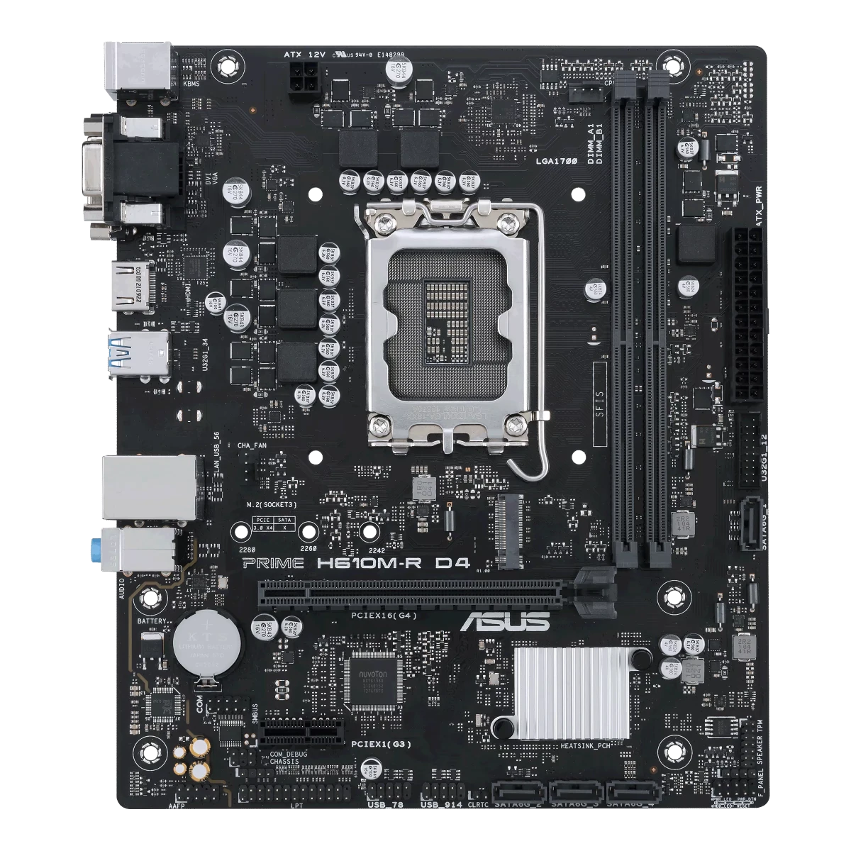 ASUS PRIME H610M - R D4 - SI | LGA1700 mATX Motherboard - - Vektra Computers LLC