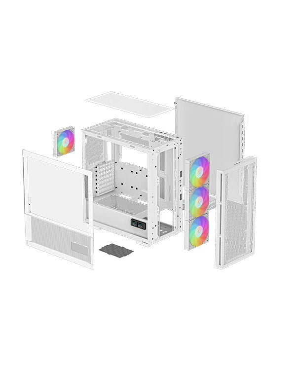 DeepCool CH560 DIGITAL WH White ATX PC Case | R - CH560 - WHAPE4D - G - 1 | - Vektra Computers LLC