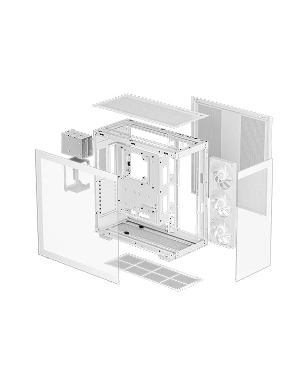 DeepCool CH780 WH White ATX+ PC Case | R - CH780 - WHADE41 - G - 1 | - Vektra Computers LLC