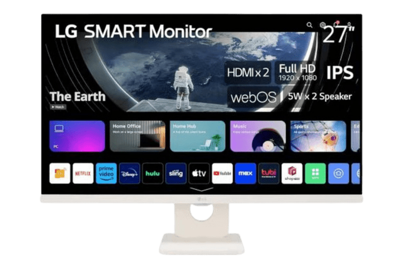 LG 27SR50F LG Smart Monitor - 27 inch, Full HD IPS Display | 27SR50F - W - 8806084493446 - Vektra Computers LLC