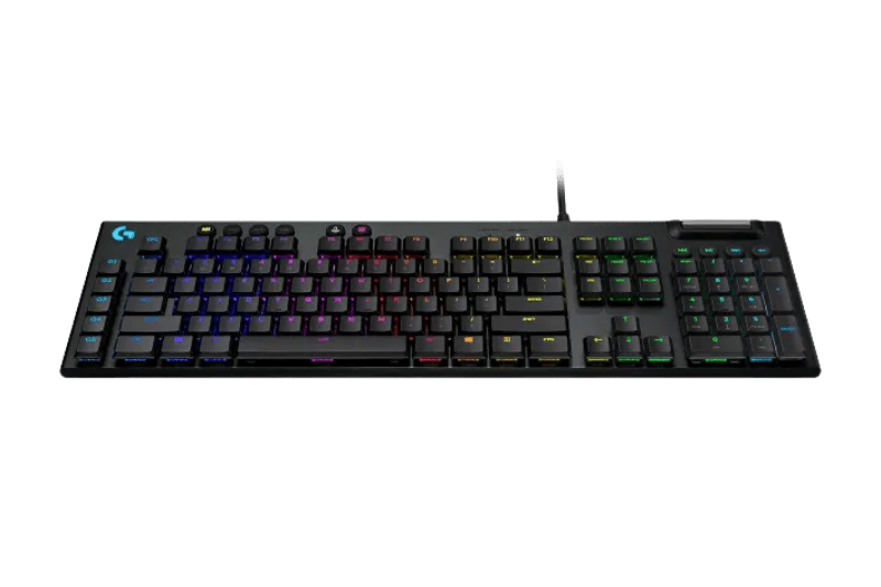 Logitech G815 Lightsync RGB Low - Profile Mechanical Gaming Keyboard, Low Profile GL Clicky Switches, LIGHTSYNC RGB Per Key Lighting, 5 Dedicated G - Keys, USB Inteface, Black | 920 - 009095 - - Vektra Computers LLC