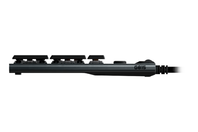 Logitech G815 Lightsync RGB Low - Profile Mechanical Gaming Keyboard, Low Profile GL Clicky Switches, LIGHTSYNC RGB Per Key Lighting, 5 Dedicated G - Keys, USB Inteface, Black | 920 - 009095 - - Vektra Computers LLC
