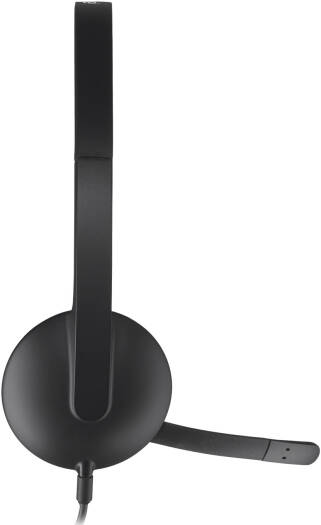 Logitech H340 USB Headset, Plug And Play, Noise Cancelling Microphone, USB Type A, Adjustable Headband, Black | 981 - 000475 - Vektra Computers LLC