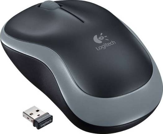 Logitech M185 Wireless Mouse, No software or setup hassles - start, Advanced 2.4 GHz wireless connectivity, 1 AA batteries - Swift Gray | 910 - 002235 - Vektra Computers LLC