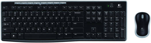 Logitech MK270 Wireless Combo Keyboard and Mouse, English Arabic Layout, Long Battery Life, 1000 DPI Resolution, Multimedia Keys, Compact Design, Black | 920 - 004519 - Vektra Computers LLC