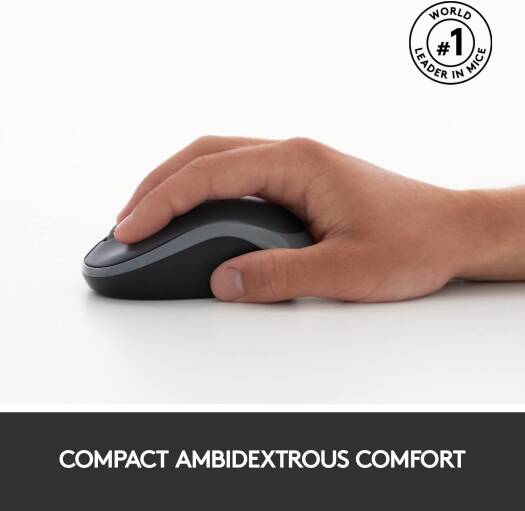 Logitech MK270 Wireless Keyboard And Mouse Combo For Windows, 2.4 Ghz Wireless, Compact Mouse, 8 Multimedia And Shortcut Keys, 2 Year Battery Life, English Layout, Graphite | 920 - 004509 - Vektra Computers LLC