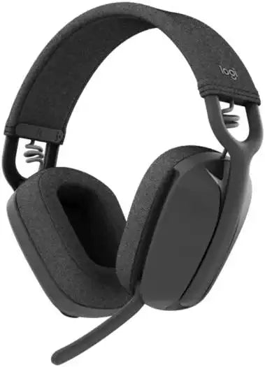 Logitech Zone Vibe 100 Wireless Headset, 40mm Audio Drivers, Bluetooth Connectivity, Up to 30m Range, Flip - to - Mute NC Mic, 20H Battery Life, Memory Foam & Fabric Cushioning, USB - C, Black | 981 - 001213 - Vektra Computers LLC