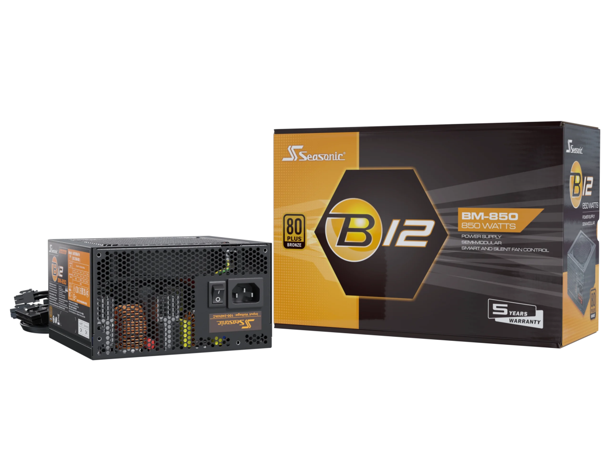 Seasonic B12 BM Series 80+Bronze Semi - modular Power Supply - 4711173877332 - Vektra Computers LLC