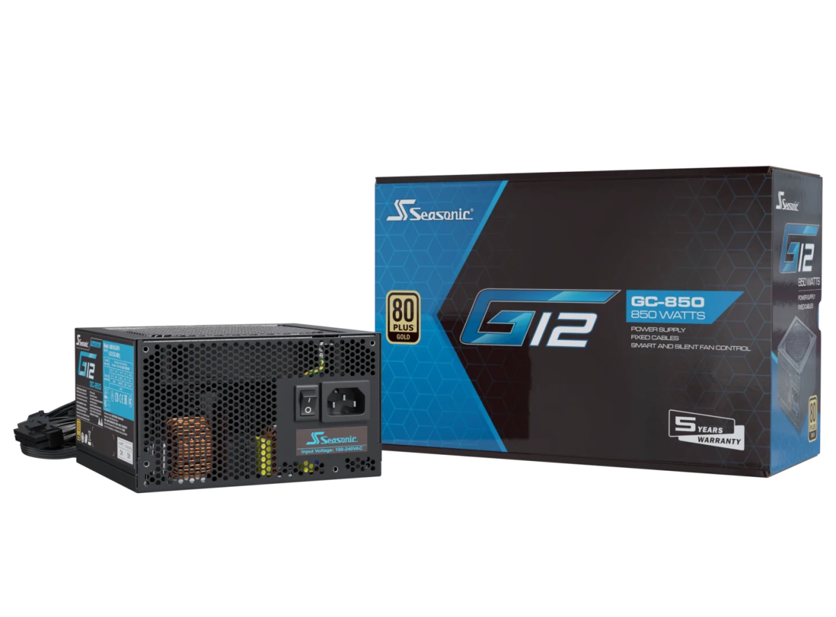 Seasonic G12 GC Series 80+Gold Fixed cables Power Supply - 4711173878544 - Vektra Computers LLC