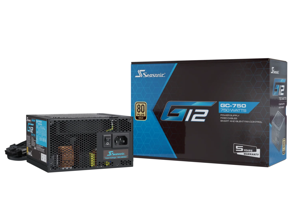 Seasonic G12 GC Series 80+Gold Fixed cables Power Supply - Vektra Computers LLC