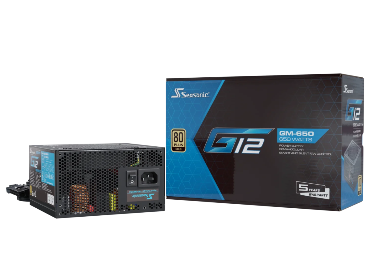 Seasonic G12 GM Series 80+Gold Semi - modular Power Supply - 4711173878490 - Vektra Computers LLC