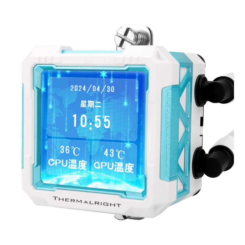 Thermalright Frozen Warframe Pro 360 White ARGB | 360mm AIO Liquid Cooler with LCD - 814256017879 - Vektra Computers LLC