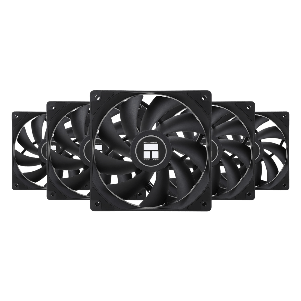 Thermalright TL-C12C 5-Pack | Black 120mm Fan - 814256017640 - Vektra Computers LLC