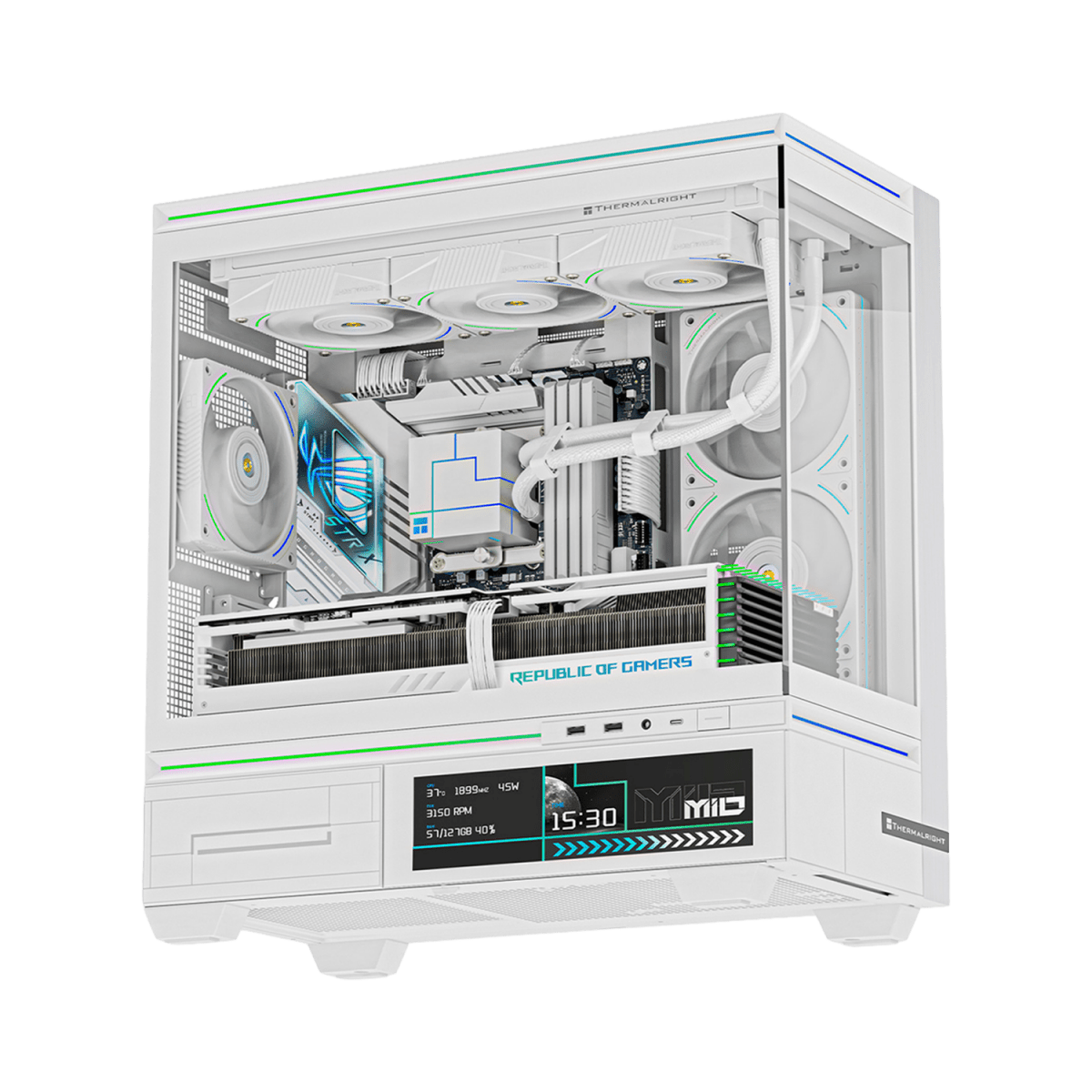 Thermalright TL-M10 Vision | mATX Chassis with LED Screen - 814256023757 - Vektra Computers LLC