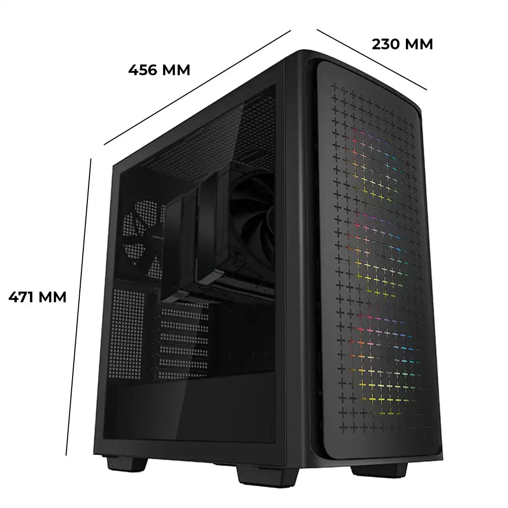 Vektra RDY CK560 Series Gaming PC - Intel Core i7 - 14700F, GeForce RTX 4060 8GB, B760M, 32GB DDR5 RAM, 1TB NVMe M.2 Gen4 SSD, 750W PSU, Air Tower Cooler, Windows 11 Pro, 2 Years Warranty - Vektra Computers LLC