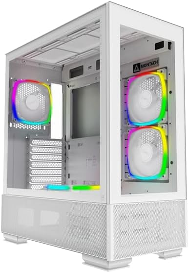 Vektra RDY Sky Two White Intel Gaming PC - Intel Core CPU, Nvidia GeForce RTX, 32GB DDR5 RAM, 1TB Gen4 SSD, 550W, Air Tower Cooler, Windows 11 Pro, 2 Years Warranty - Vektra Computers LLC