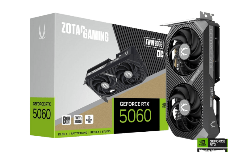 ZOTAC GAMING GeForce RTX 5060 Twin Edge OC GDDR7 Graphic Card | ZT - B50600H - 10M - 8886307700834 - Vektra Computers LLC