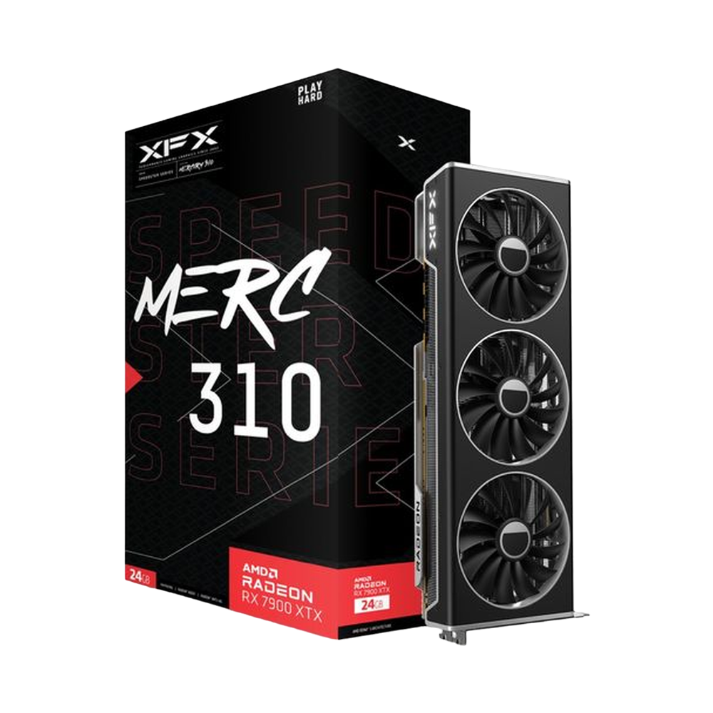 XFX Speedster MERC 310 Radeon RX 7900 XTX Black Edition 24GB Graphics Card | RX-79XMERCB9 |
