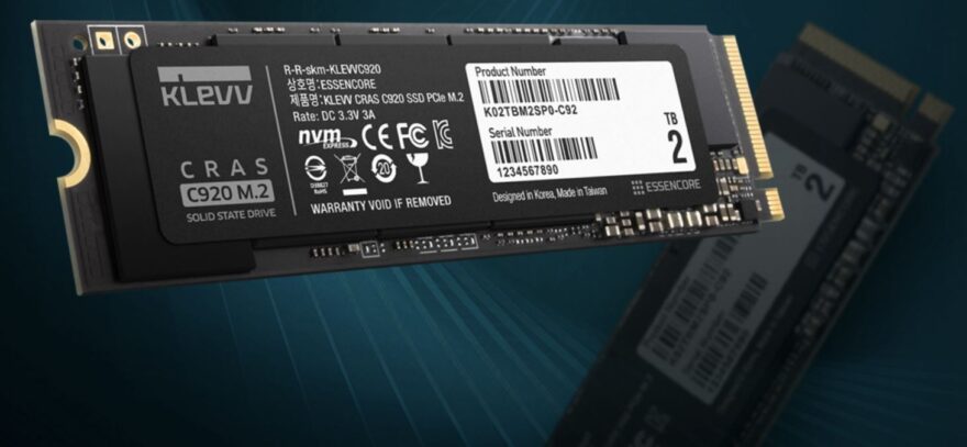 KLEVV launches the CRAS C920 and C720 PCIe M.2 SSDs