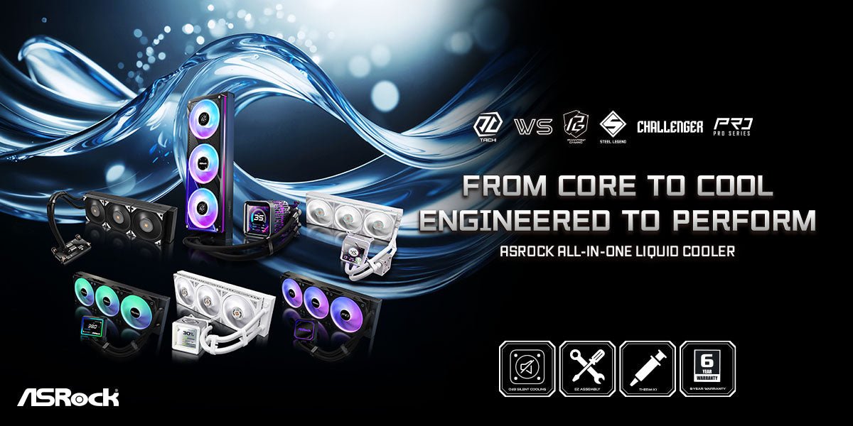 ASRock Expands Its Dominance with a Full Range of Next-Gen AIO Liquid Coolers - Vektra Computers LLC
