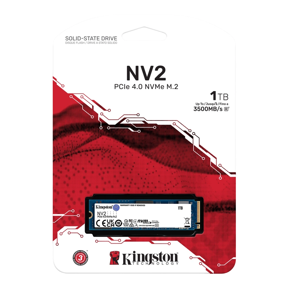 Kingston NV2 PCIe Gen4 NVMe M.2 SSD