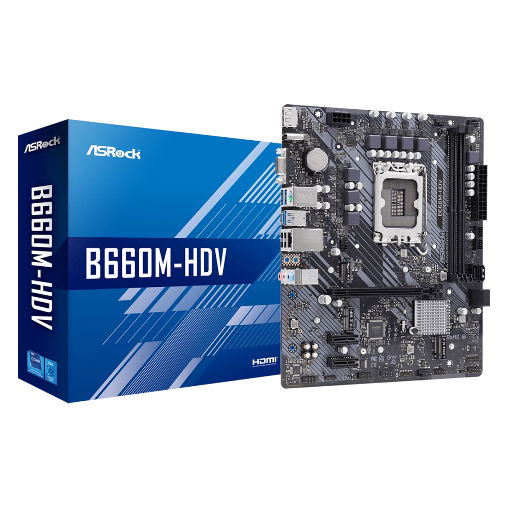 ASRock B660M-HDV Intel 600 Series mATX Motherboard