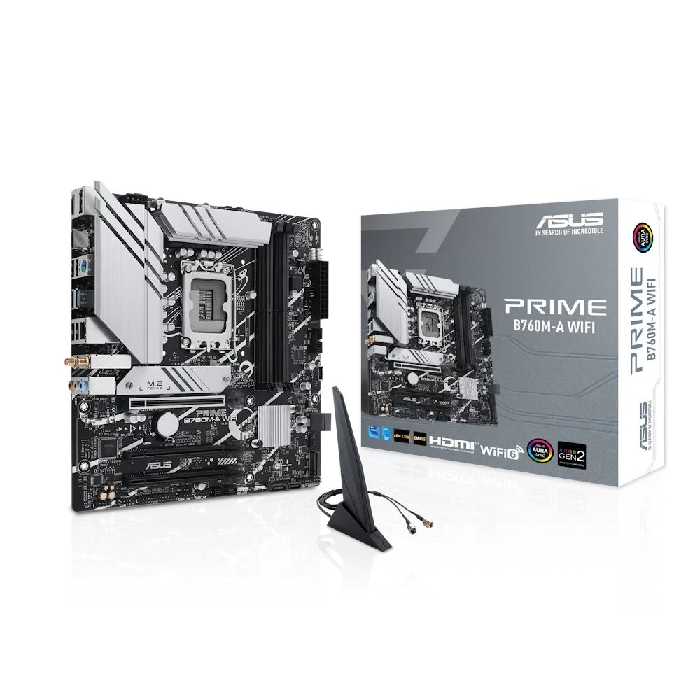 Asus Prime B760M-A WiFi Intel 700 Series mATX Motherboard
