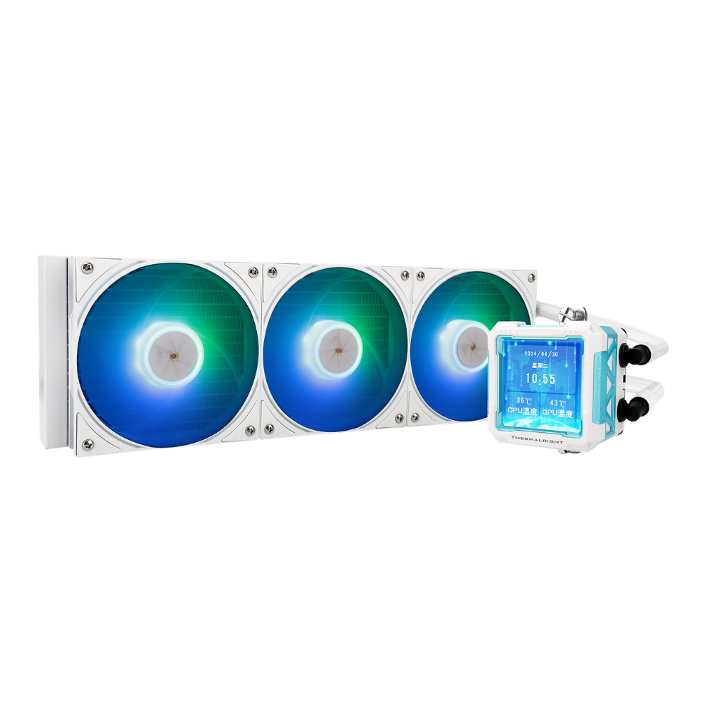 Thermalright Frozen Warframe Pro 360 White ARGB | 360mm AIO Liquid Cooler with LCD