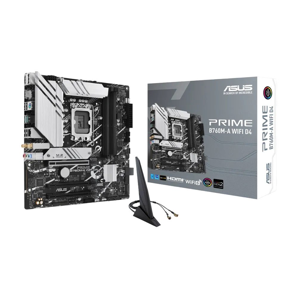 Asus Prime B760M-A WiFi D4 Intel 700 Series mATX Motherboard