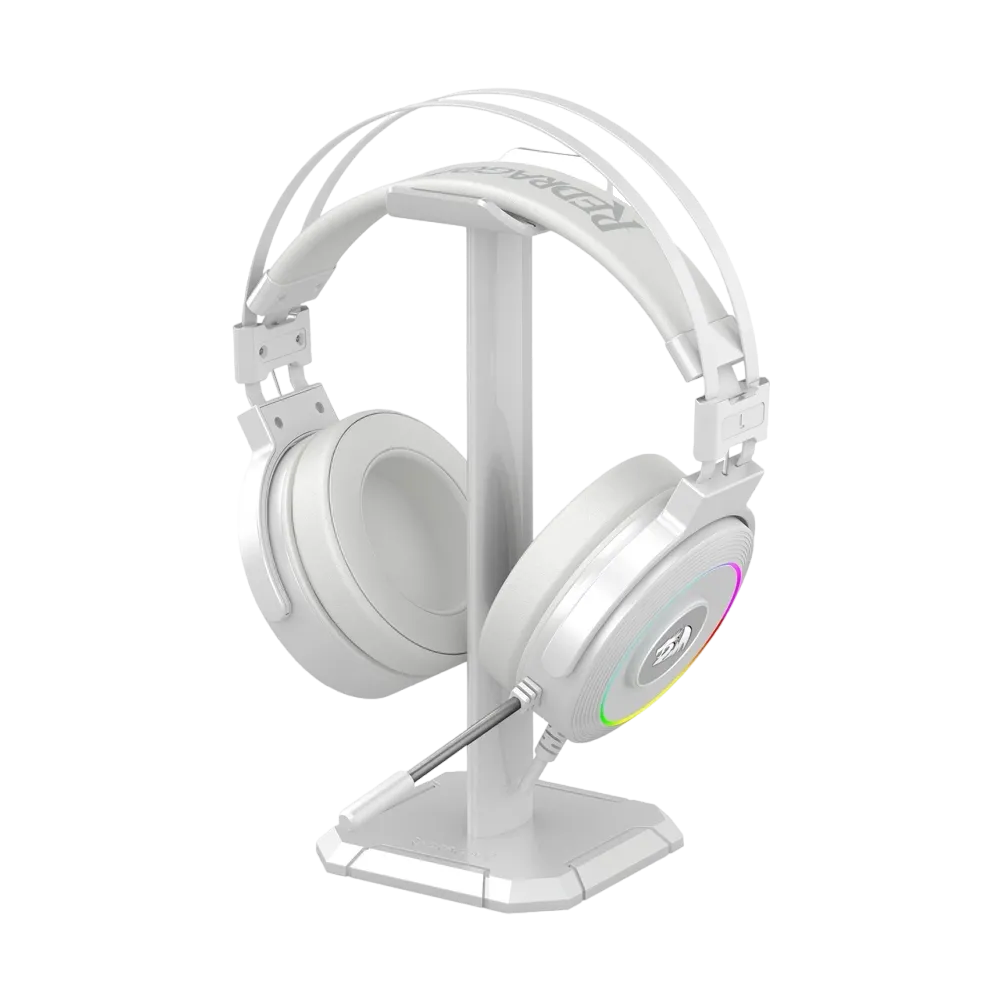 Redragon Lamia 2 White RGB Gaming Headset w/ Stand