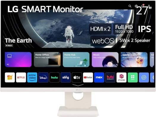 LG 27SR50F-W.AMA  27" Smart FHD IPS Monitor