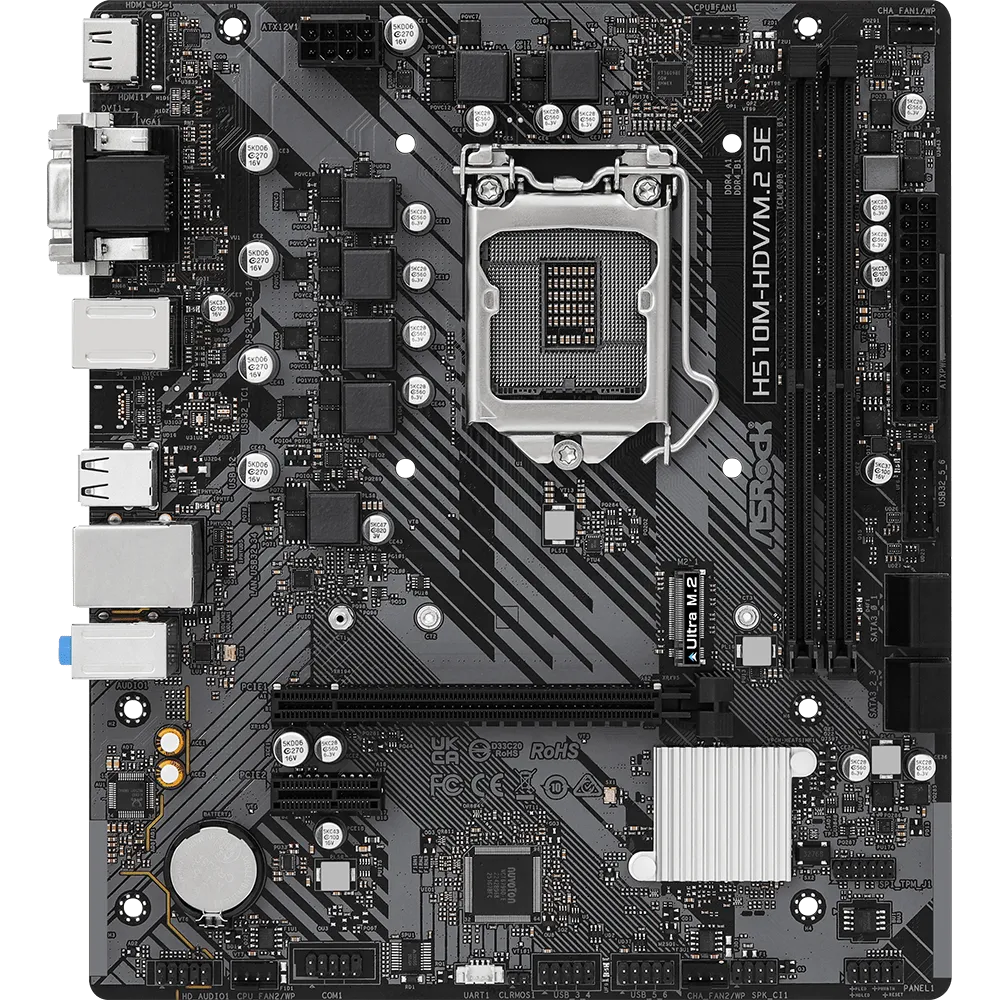 ASRock H510M-HDV/M.2 SE Intel Motherboard