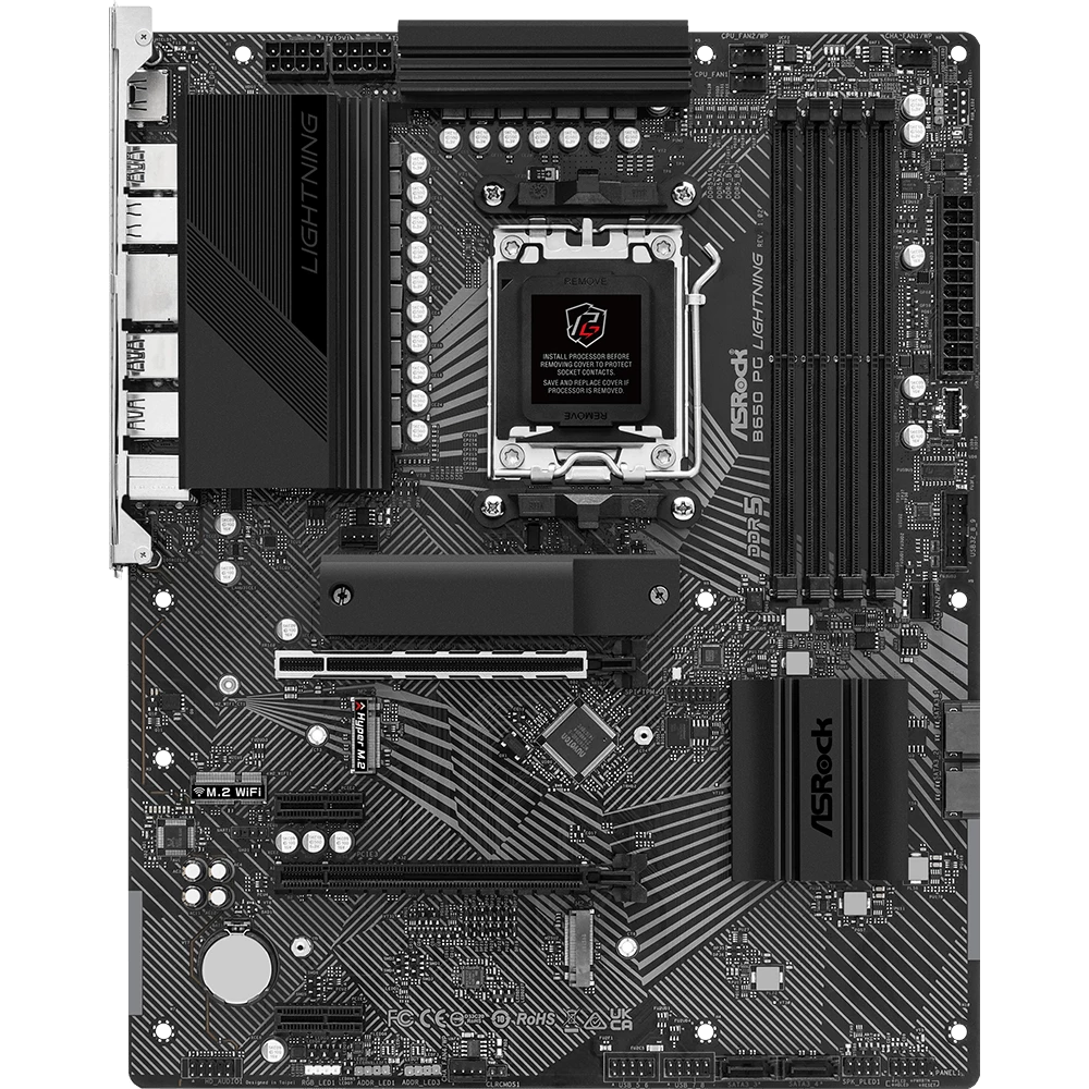 ASRock B650 PG Lightning AMD 600 Series ATX Motherboard