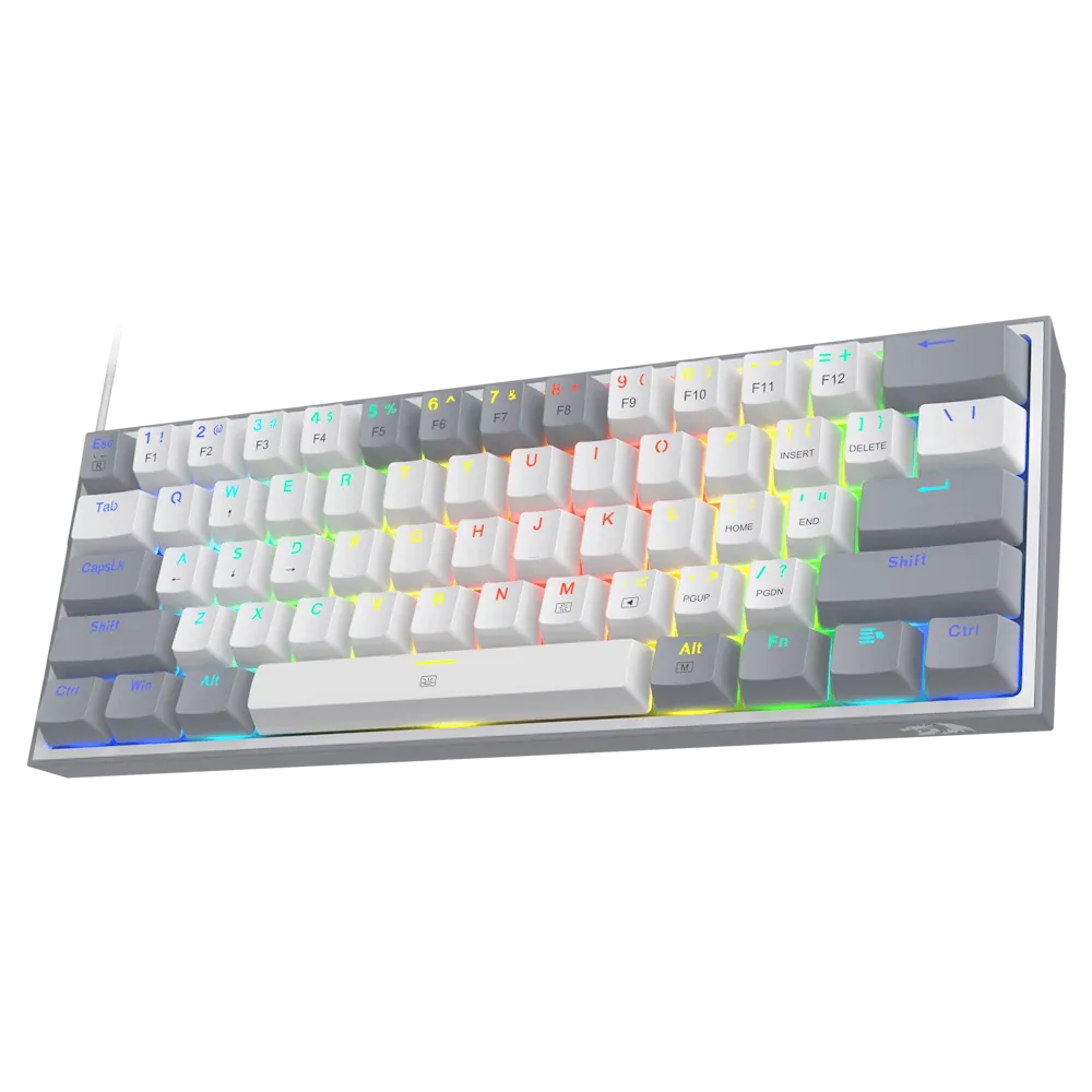 Redragon Fizz RGB Mechanical Gaming Keyboard White/Grey