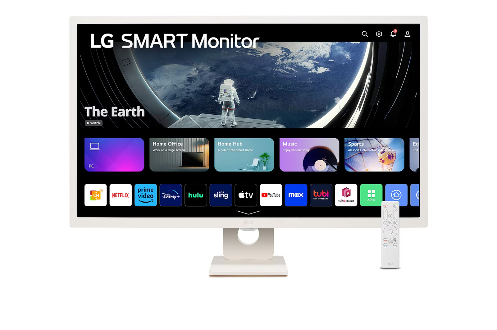 LG 32SR50F-W.AMA 31.5" Full HD IPS Smart Monitor