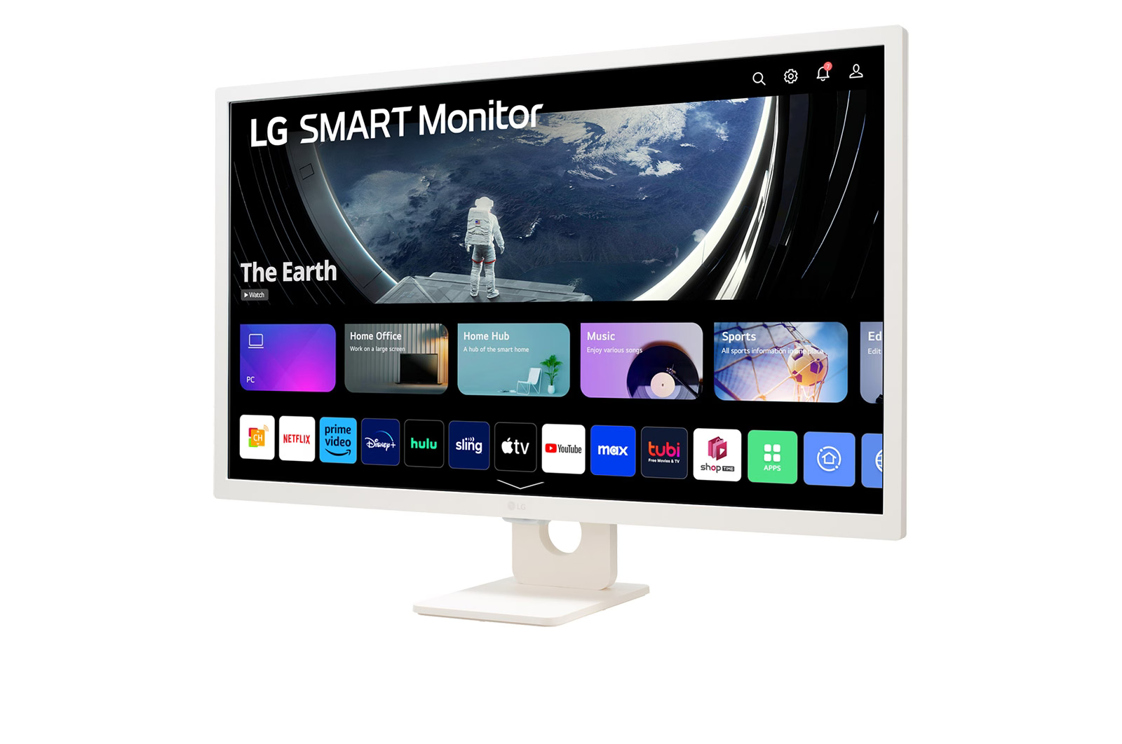 LG 32SR50F-W.AMA 31.5" Full HD IPS Smart Monitor