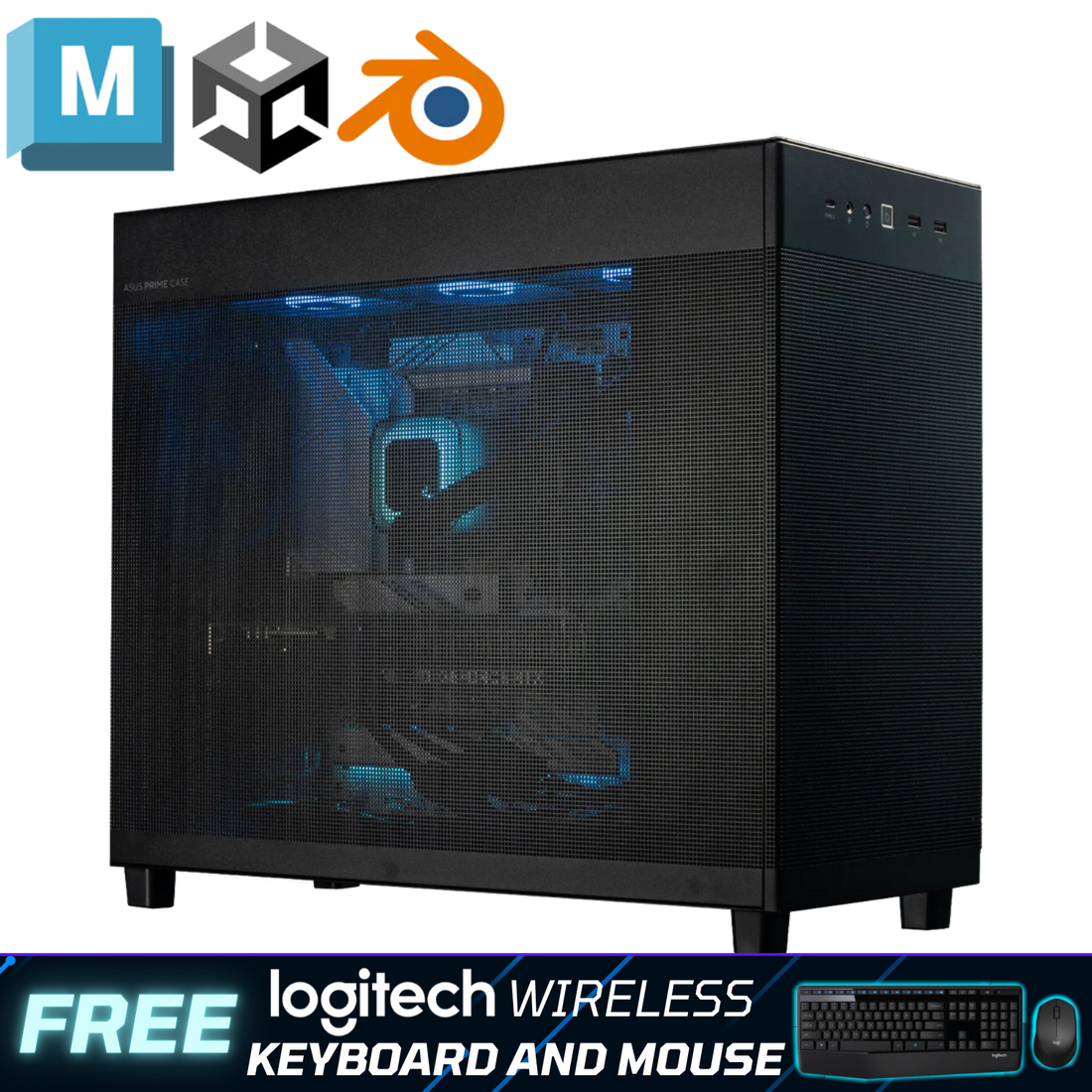 3D Animation & Rendering Workstation for Maya, Blender, Unity