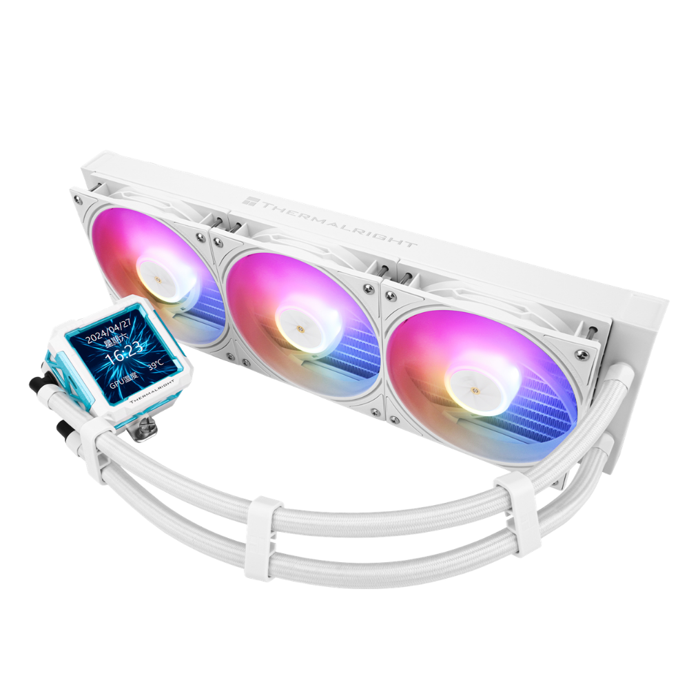 Thermalright Frozen Warframe Pro 360 White ARGB | 360mm AIO Liquid Cooler with LCD