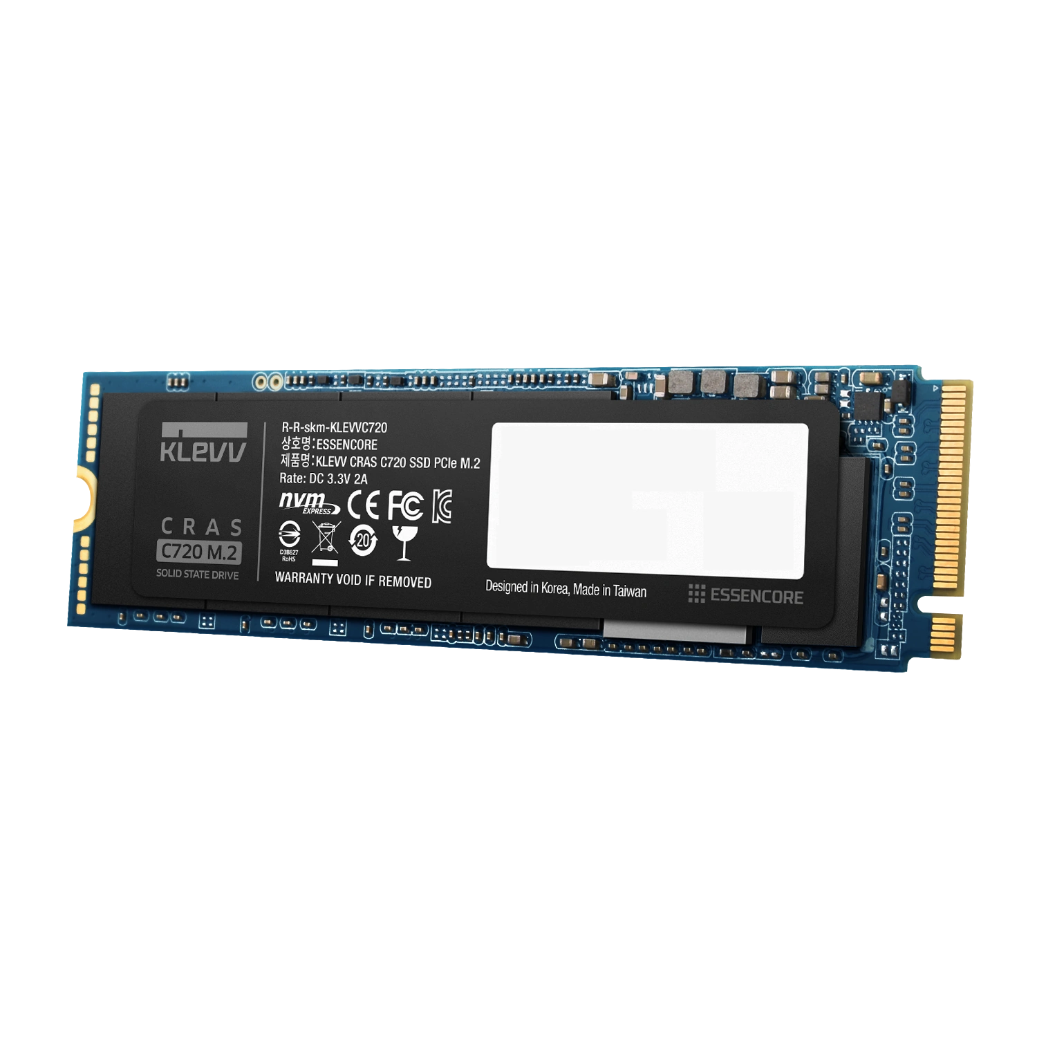 Klevv Cras C720 PCIe Gen3 NVMe M.2 SSD