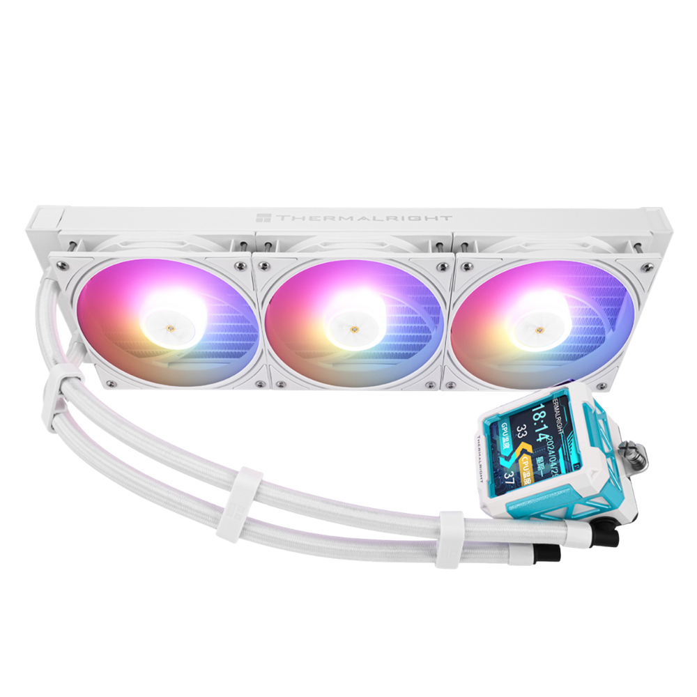 Thermalright Frozen Warframe Pro 360 White ARGB | 360mm AIO Liquid Cooler with LCD