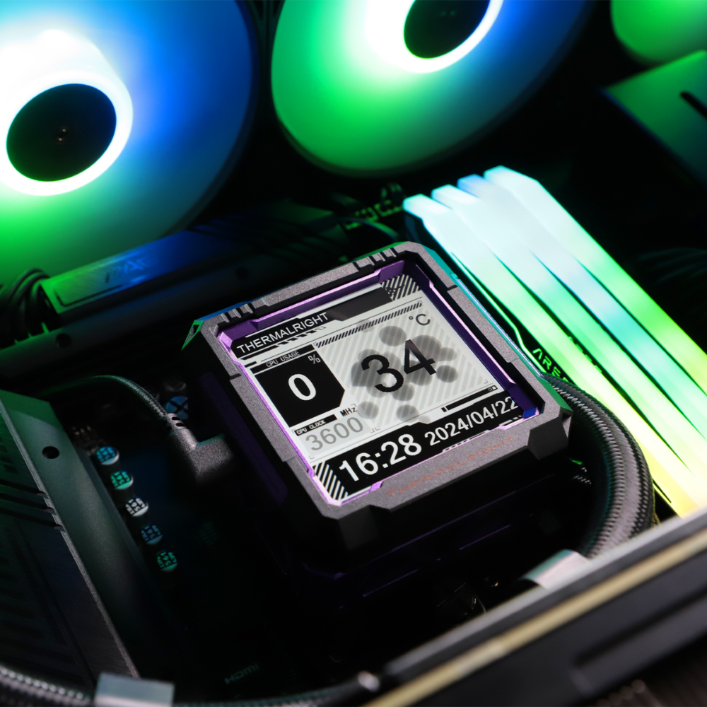 Thermalright Frozen Warframe Pro 360 Black ARGB | 360mm AIO Liquid Cooler with LCD