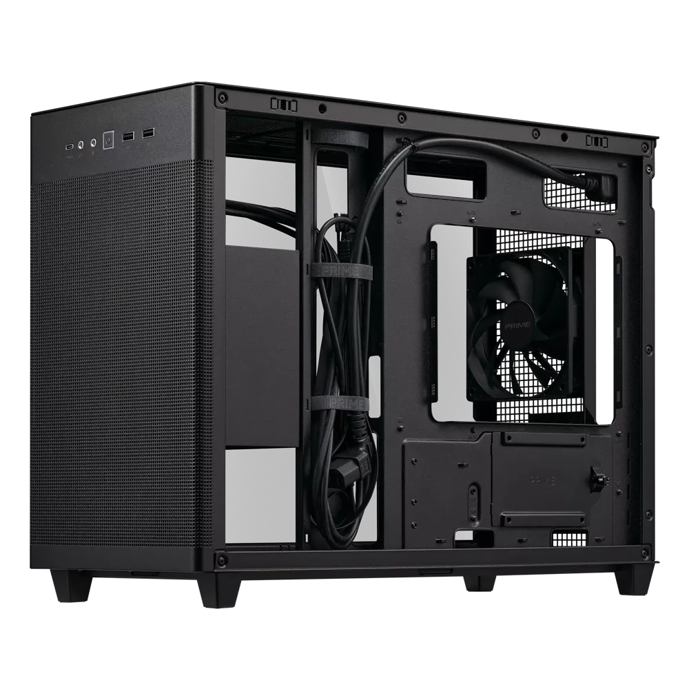 Asus Prime AP201 Tempered Glass Black Mini-Tower PC Case
